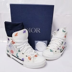 Dior High-Top Sneakers with Colorful Accents